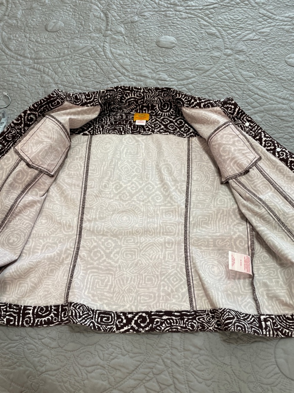 Ruby Rd. Printed cotton jacket 10P - Picture 7 of 13
